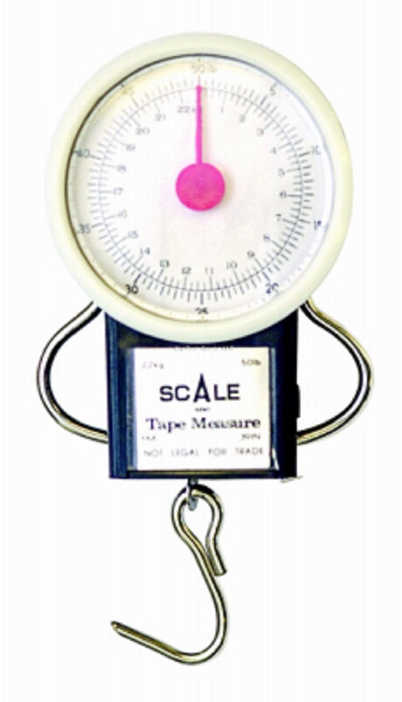 Eagle Claw 0848-2585 Scale Dial With Tape Deluxe, 50 Lbs