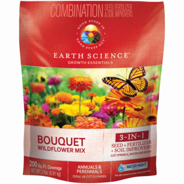 Earth Science 12139-6 Bouquet Wildflower Mix, 2 Lbs