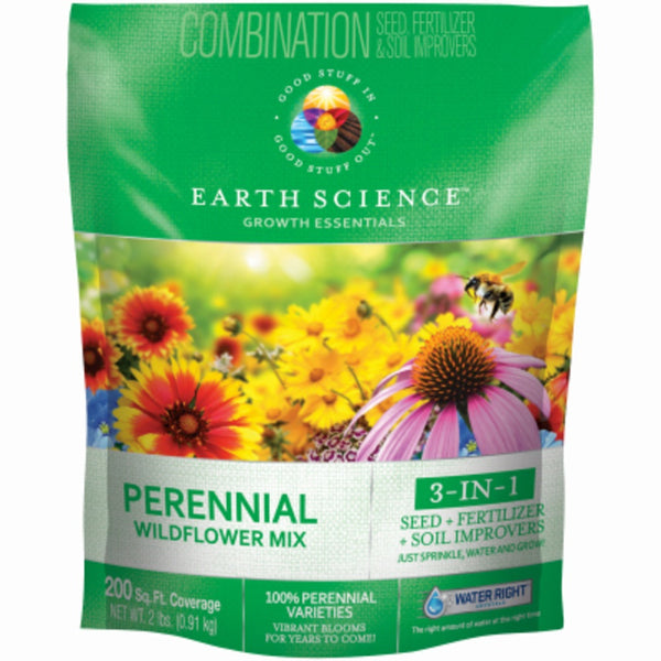 Earth Science 12137-6 Perennial Wildflower Mix, 2 Lbs