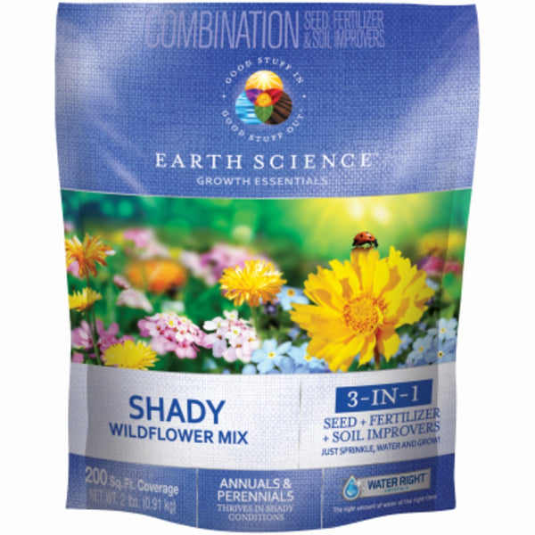 Earth Science 12140-6 Shady Wildflower Mix, 2 Lbs