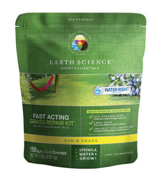 Earth Science 11873-8 Sun & Shade Grass Repair Kit, 2 lbs