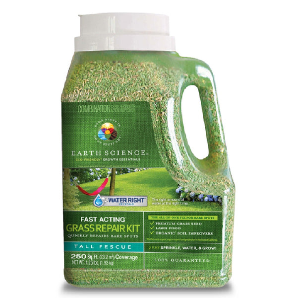 Earth Science 11876-6 Tall Fescue Lawn Repair Seed Mix, 4.25 Lb