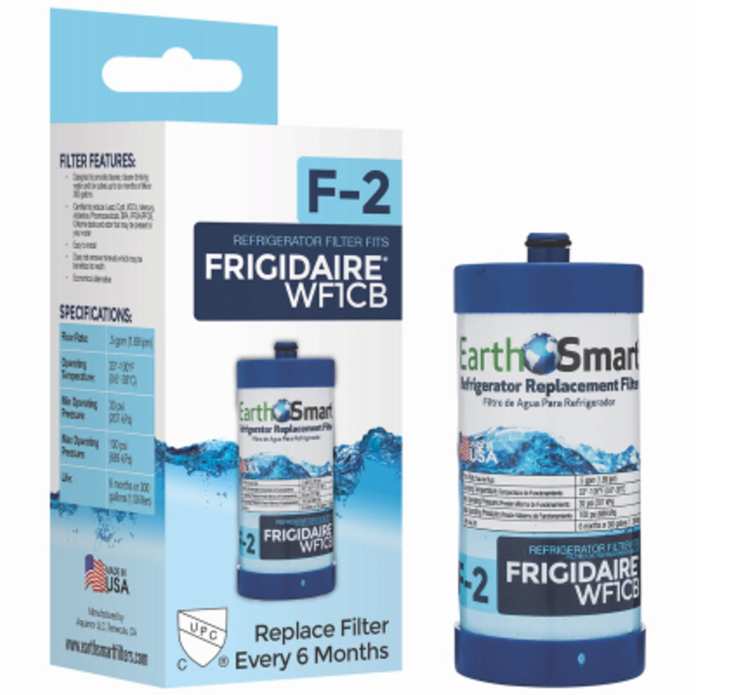EarthSmart 102610 F-2 Refrigerator Replacement Water Filter For Frigidaire WFCB