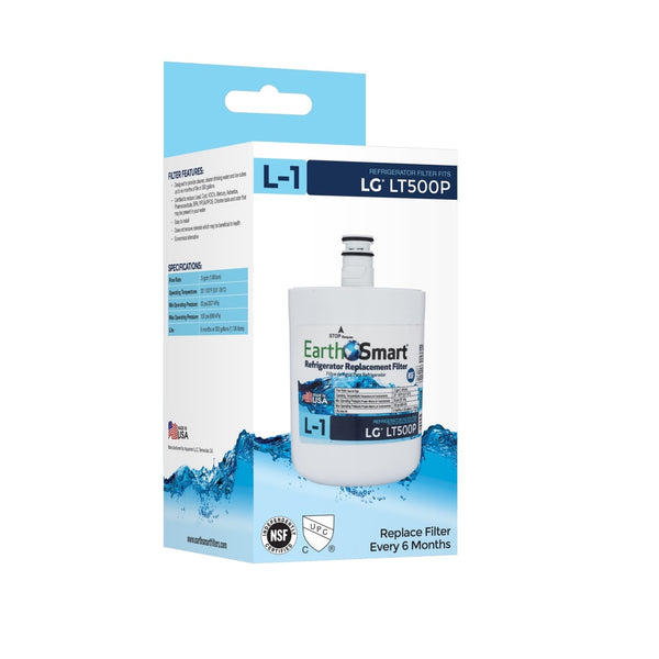 EarthSmart 102616 L-1 Refrigerator Replacement Filter, 300 Gallon Capacity