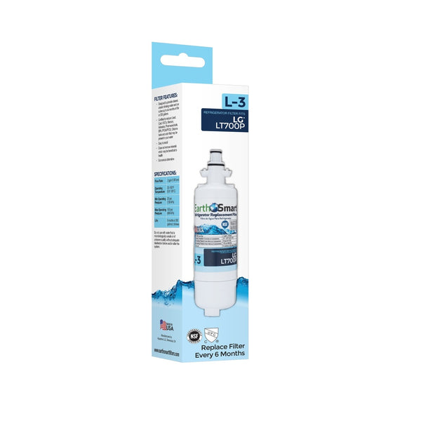 EarthSmart 102618 L-3 Refrigerator Replacement Filter, 300 Gallon Capacity