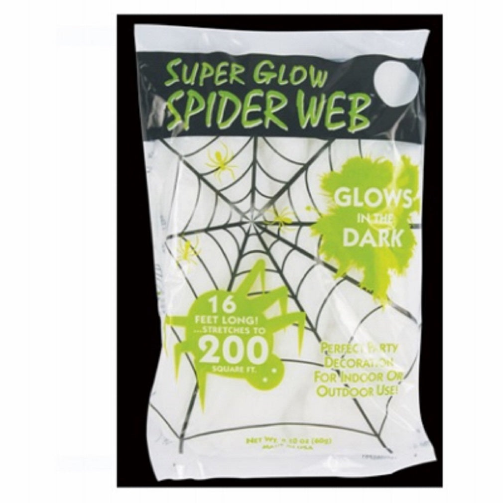 Easter 9558 Super Glow Spider Web, 16 Feet