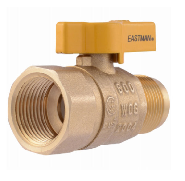 Eastman 60005B Straight Gas Valve, Brass