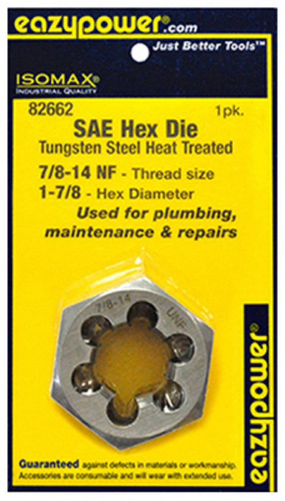 Eazypower 82662 IsoMax SAE Hex Die, 1-7/8 Inch