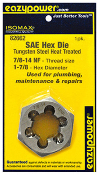 Eazypower 82662 IsoMax SAE Hex Die, 1-7/8 Inch
