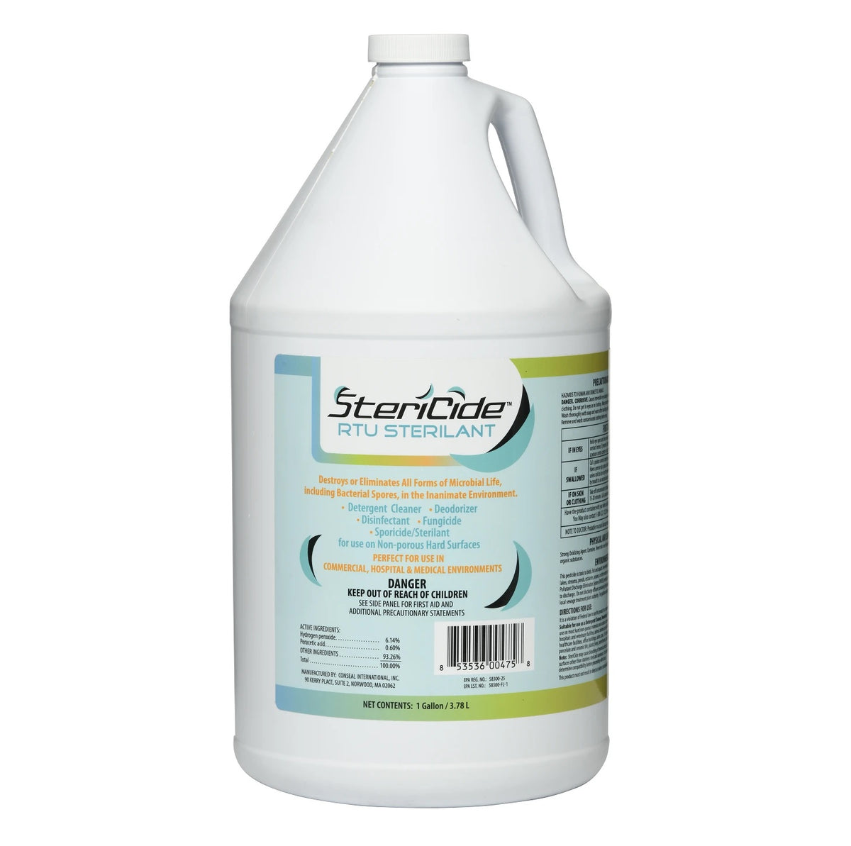 EcoClear Products 774670 Stericide RTU Cleaner & Disinfectant, 1 Gallon