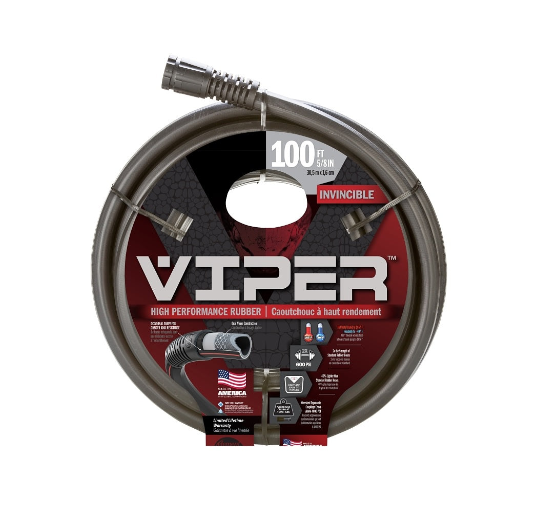 Element Viper CELVP58100 Garden Hose, Rubber, Black