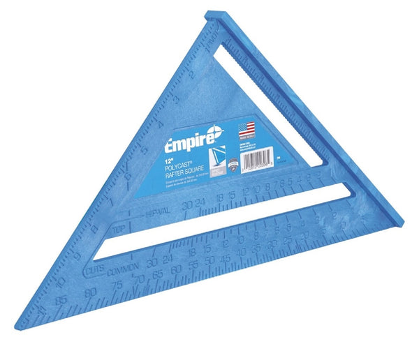Empire 396 POLYSQUARE Heavy Duty Rafter Square, Blue, 12 Inch L