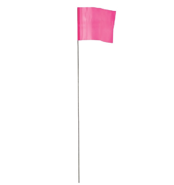 Empire 78-003 Plastic Stake Flag, Pink, 2-1/2 Inch H x 3-1/2 Inch W