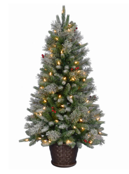 Evergreen Classics TV40P3B21L07 Christmas Wellsbury Porch Tree, 4 Feet