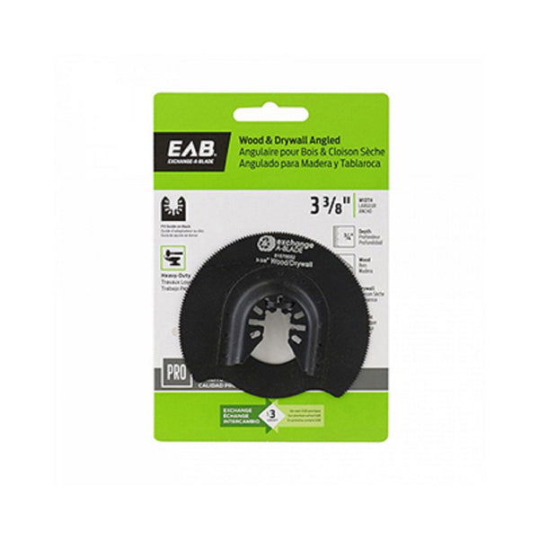 Exchange-A-Blade 1070052 Angled Oscillating Tool Blade, 3-3/8 Inch