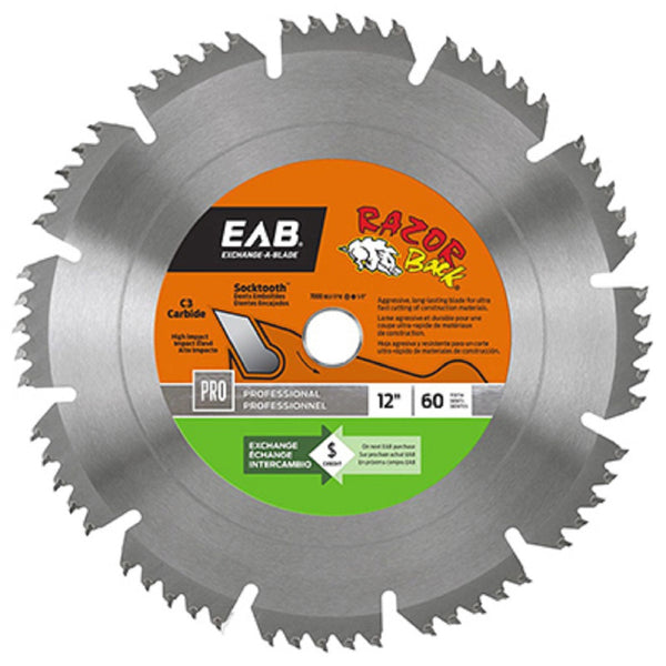 Exchange-A-Blade 1016872 Saw Blade, 12 Inch x 60 Tooth