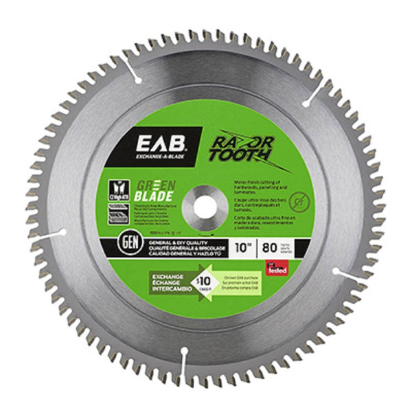 Exchange-A-Blade 1110262 Saw Blade, 10 Inch x 80 Tooth