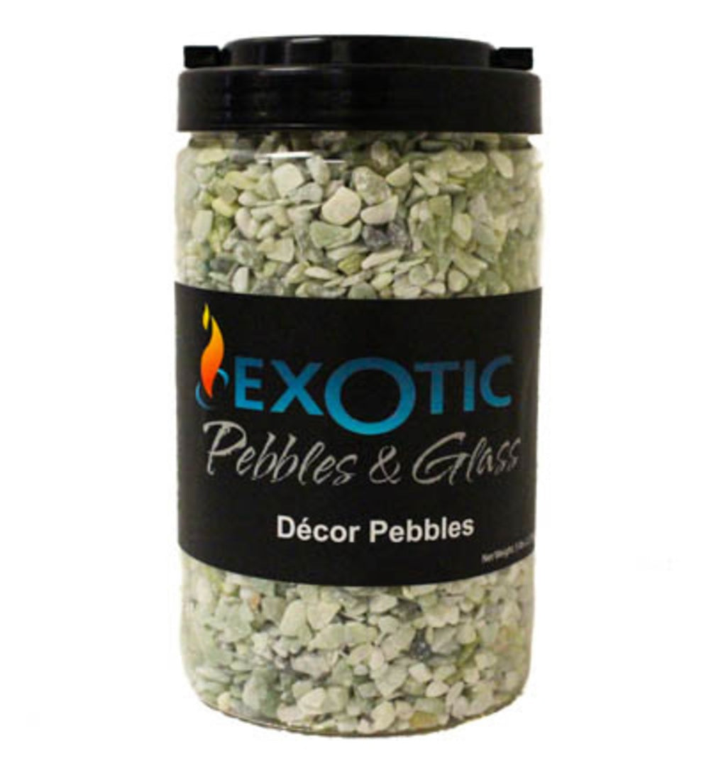 Exotic Pebbles & Aggregates BPJS-464J Decor Bean Pebbles, Jade
