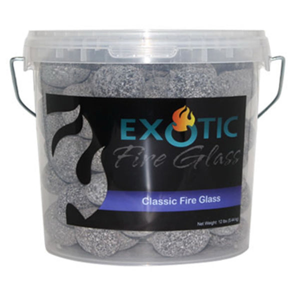 Exotic Pebbles & Aggregates EFG-L1030 Lava Oval Fire Stones, Black