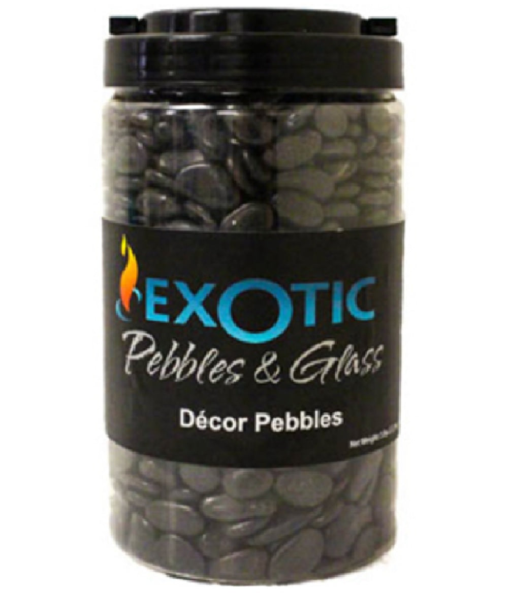 Exotic Pebbles & Aggregates PBS-0510J Decor Pebbles, Black