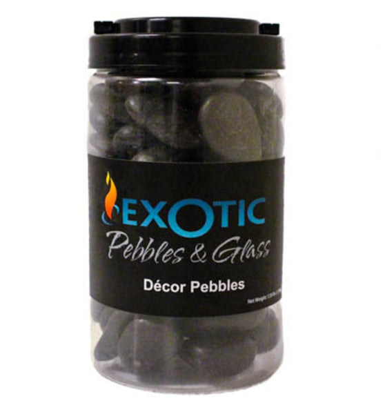 Exotic Pebbles & Aggregates PBS-1030J Decor Pebbles, Black