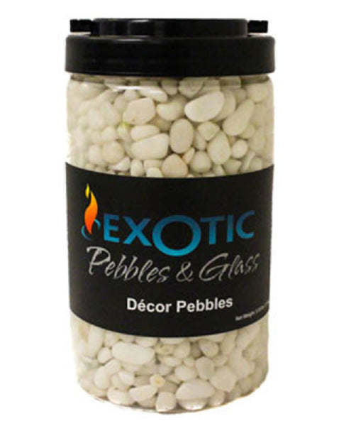 Exotic Pebbles & Aggregates PSW-0510J Decor Pebbles Gravel, Snow White