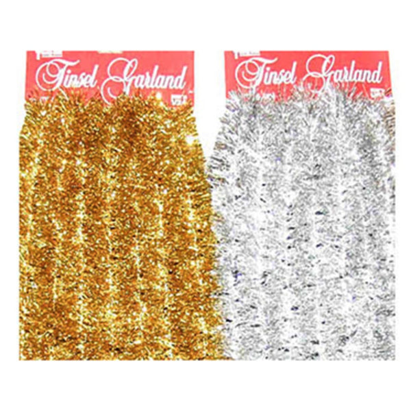 FC Young 22156-A1 Soft & Silky Christmas Garland, Gold & Silver
