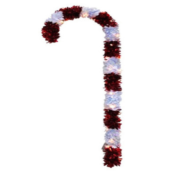 FC Young JCC-44LU Crystal Cut Lighted Christmas Candy Cane, 44 Inch
