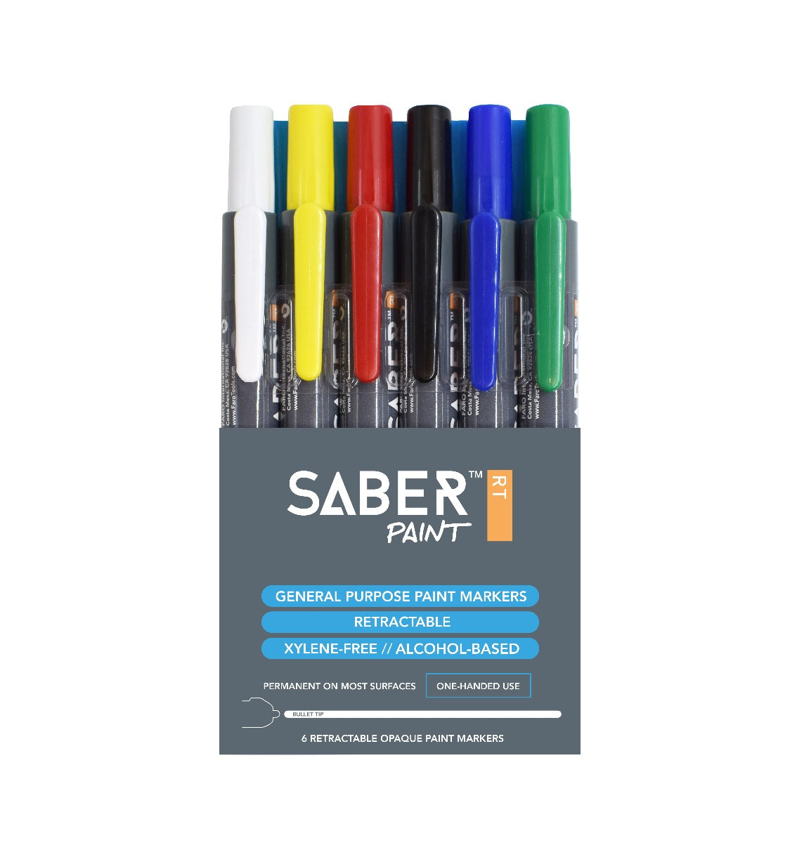 Faro 59176 Saber Paint Markers, Assorted Colors