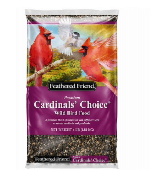 Feathered Friend 14394 Cardinals' Choice Wild Bird Food, 4-Lbs