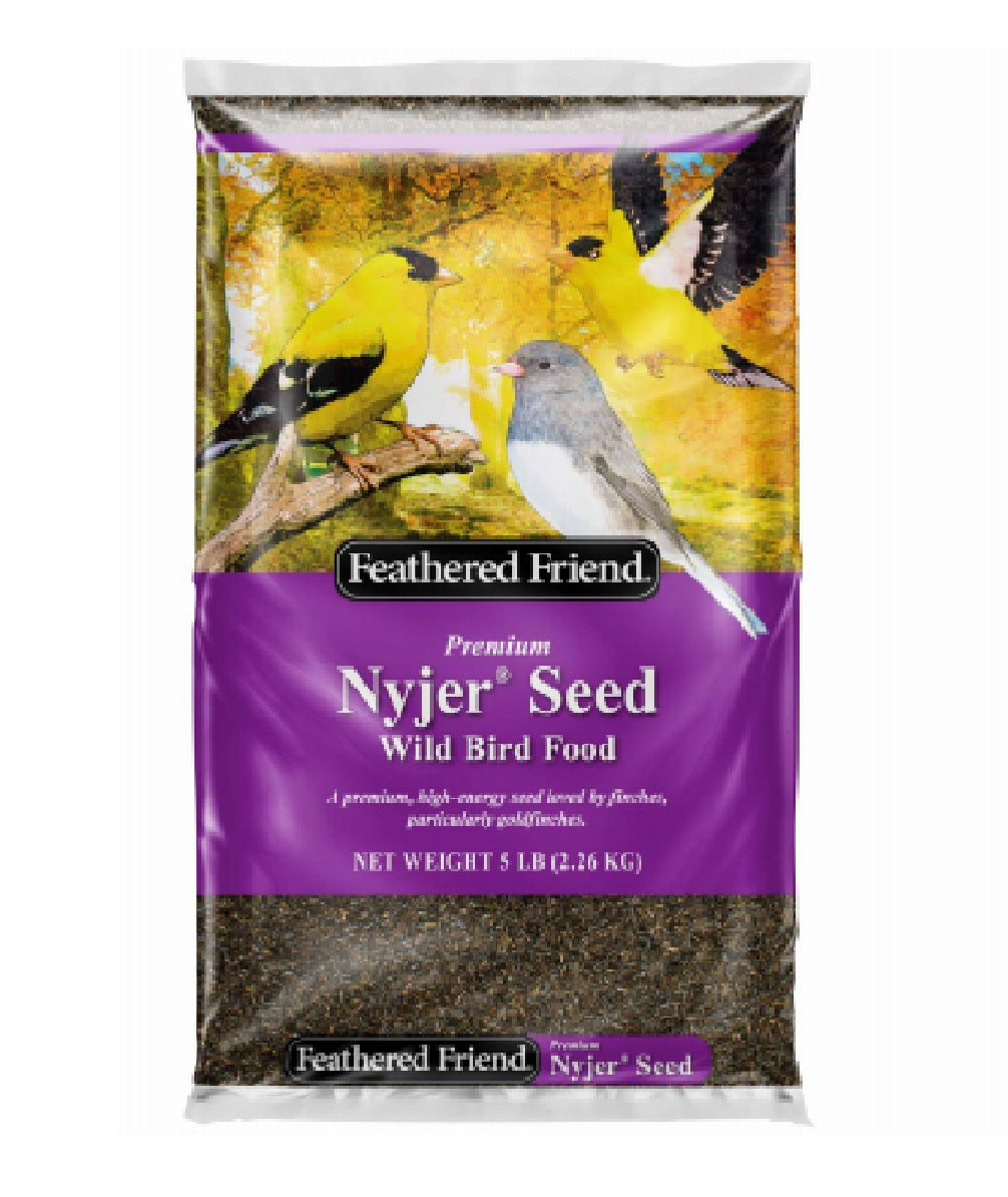 Feathered Friend 14401 Nyjer Seed Wild Bird Food, 5-Lbs