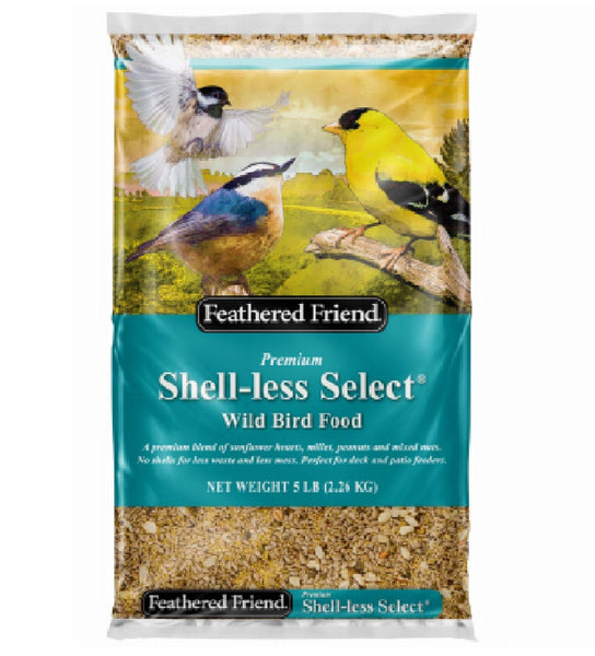 Feathered Friend 14397 Shell-less Select Wild Bird Food, 5-Lbs