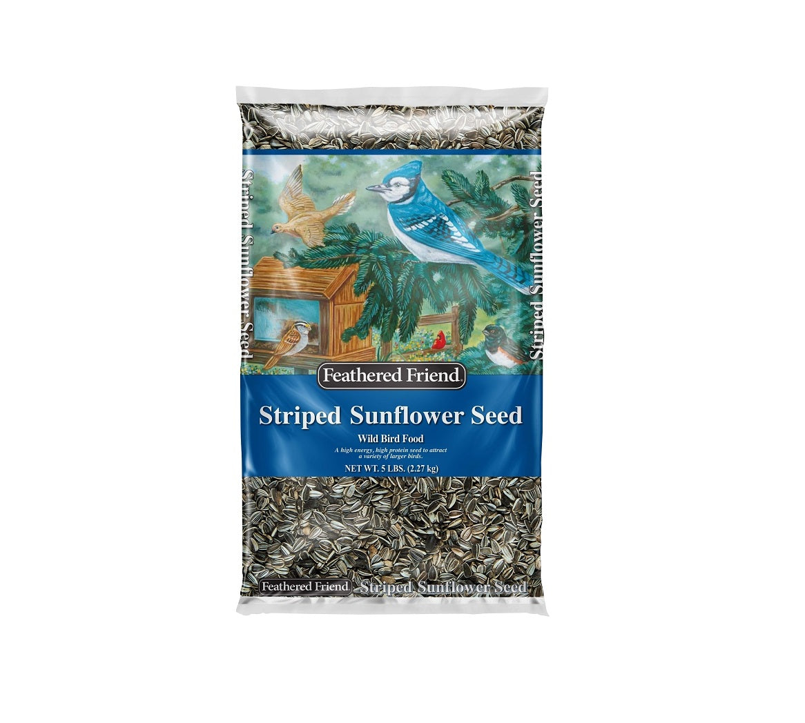 Feathered Friend 14467 Striped Sunflower Seed Series Wild Bird Food, 5 Lb