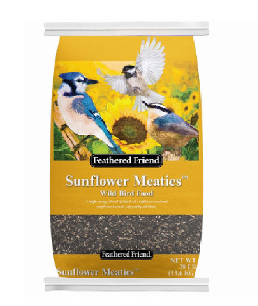 Feathered Friend 14417 Sunflower Meaties Wild Bird Food, 30 Lbs