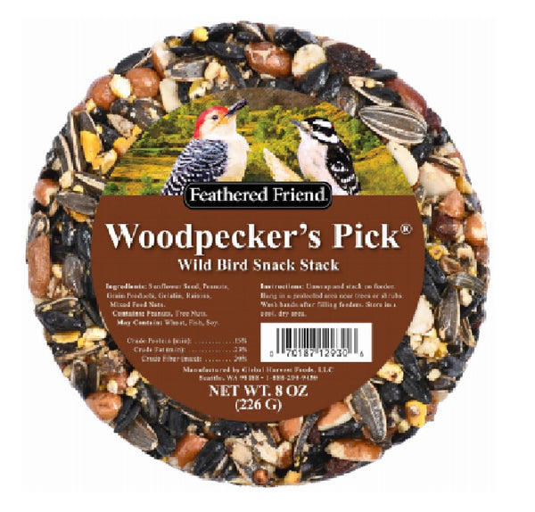 Feathered Friend 14386 Woodpecker Wild Bird Snack Stack, 8 Oz