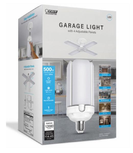 Feit Electric ADJ12000/5K/LED Frosted LED Garage Light Bulbs, 12000 Lumens