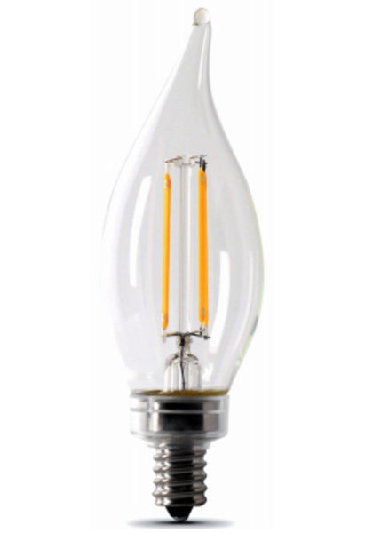 Feit Electric BPCFC60927CAFIL/2/RP Enhance Dimmable Decorative LED Bulb