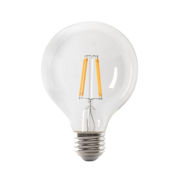 Feit Electric BPG2560/927CA/FIL Globe G25 LED Light Bulb, 5 Watts, Clear