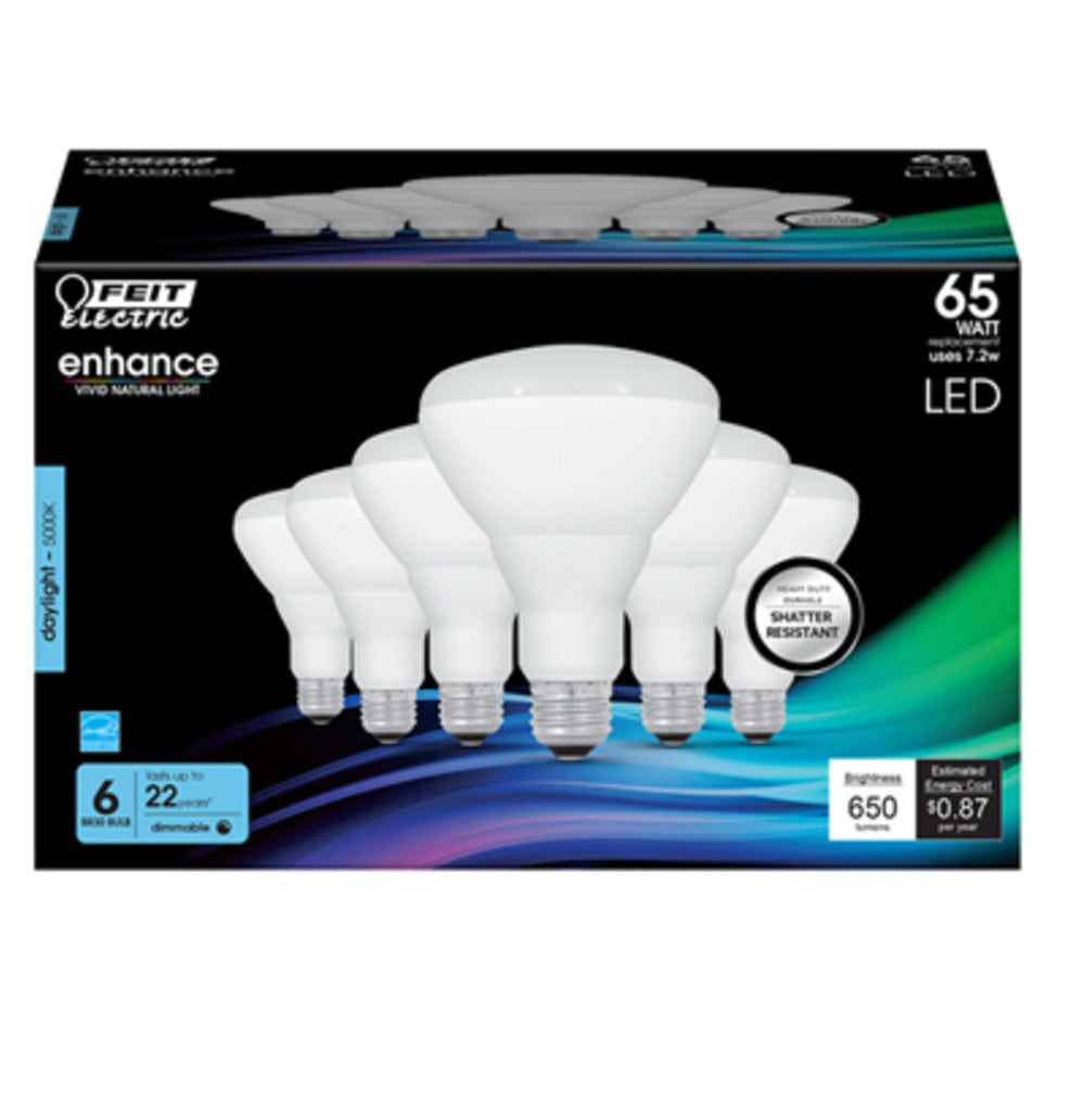 Feit Electric BR30DM/950CA/6 Enhance Dimmable LED Light Bulb, 7.2 Watts