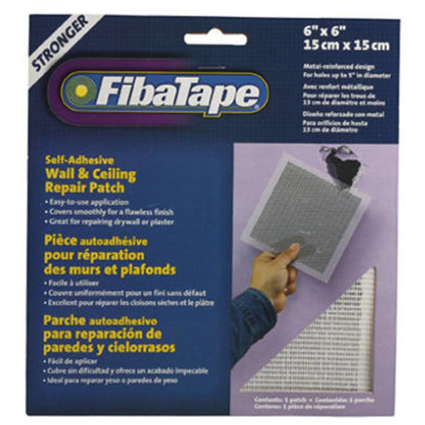 FibaTape FDW8638-U Self Adhesive Wall & Ceiling Repair Patch, 6 Inch x 6 Inch