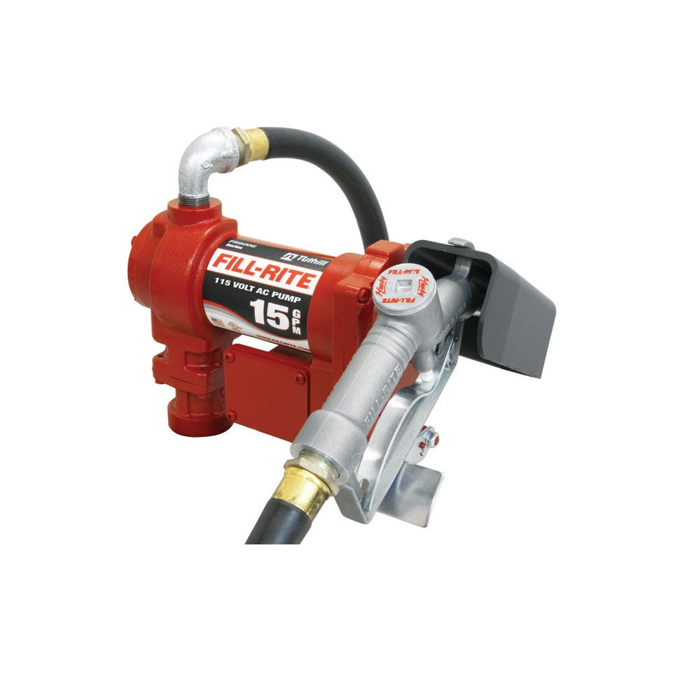 Fill-Rite FR610H Fuel Pump Hose & Nozzle, 115 Volt
