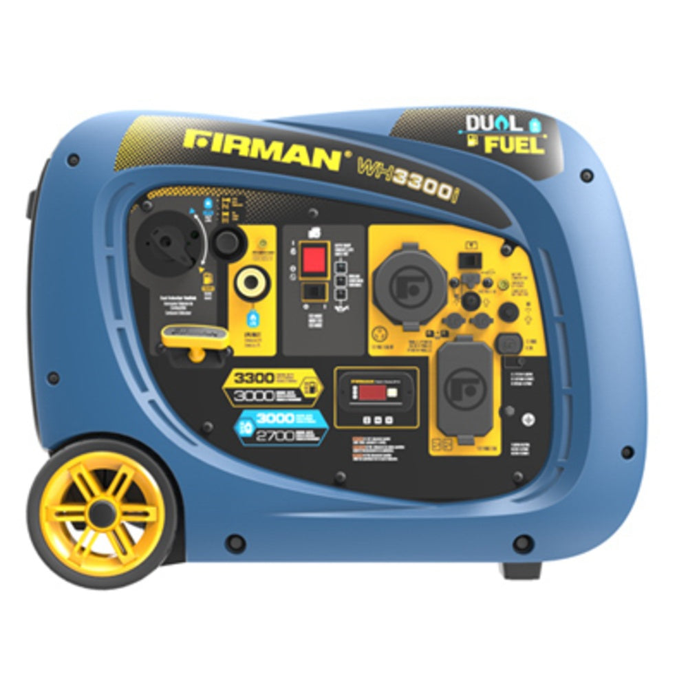 Firman WH03041 Dual Fuel Inverter Portable Generator, 3300/3000 Watts