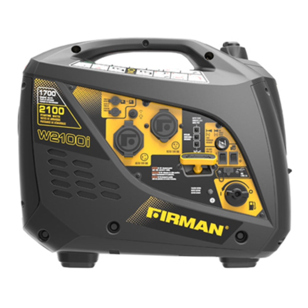 Firman W01784 Recoil Start Gas Portable Generator, 2100/1700 Watts