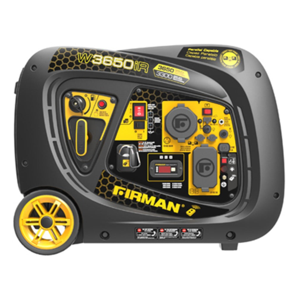 Firman W03383 Remote Start Gas Portable Generator, 3650/3300 Watts