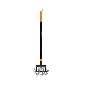 Fiskars 98966935 Extendable Rotary Cultivator, Steel Handle, 40"-60"