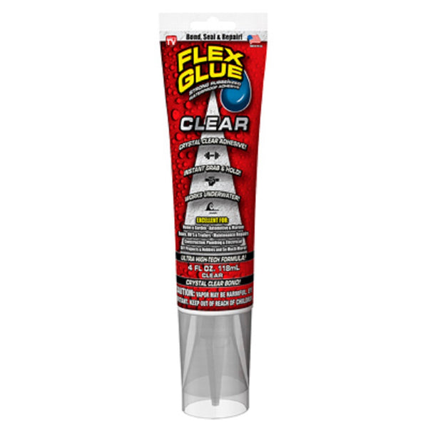 Flex Glue GFSCLRR04 As Seen On TV Waterproof Adhesive, Clear, 4 OZ