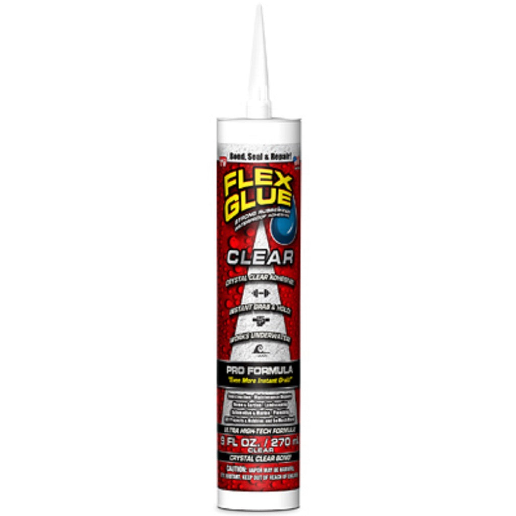 Flex Glue GFSCLRRO9 As Seen On TV Waterproof Adhesive, Clear, 9 OZ