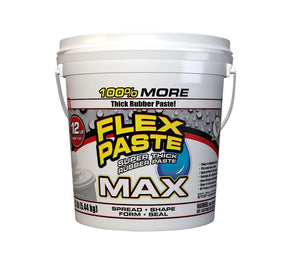 Flex Paste PFSMAXWHT01 All-Purpose Rubberized Paste, White, 12 Lb