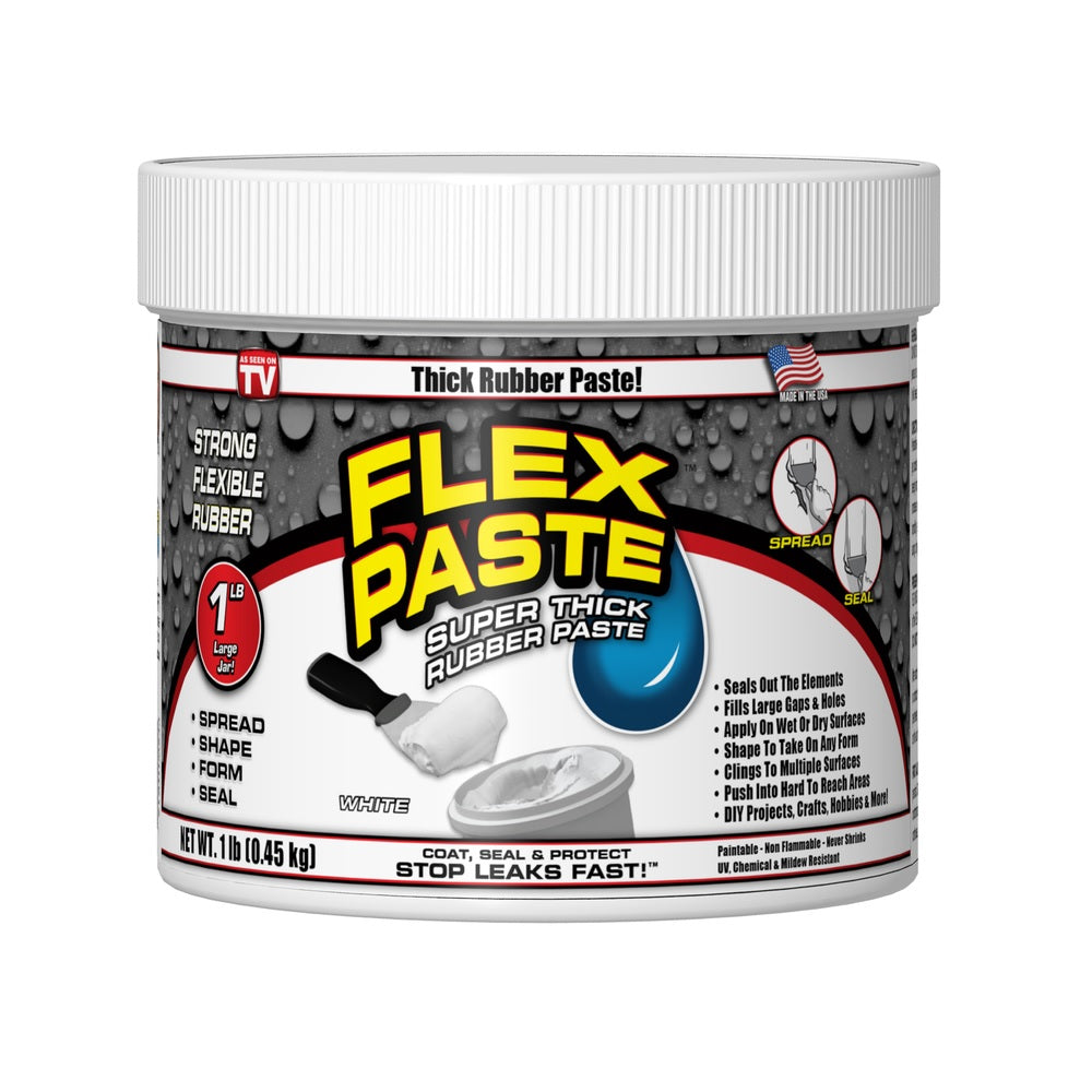 Flex Paste PFSWHTR16 As Seen on TV Super Thick Rubber Paste, 1 Lbs