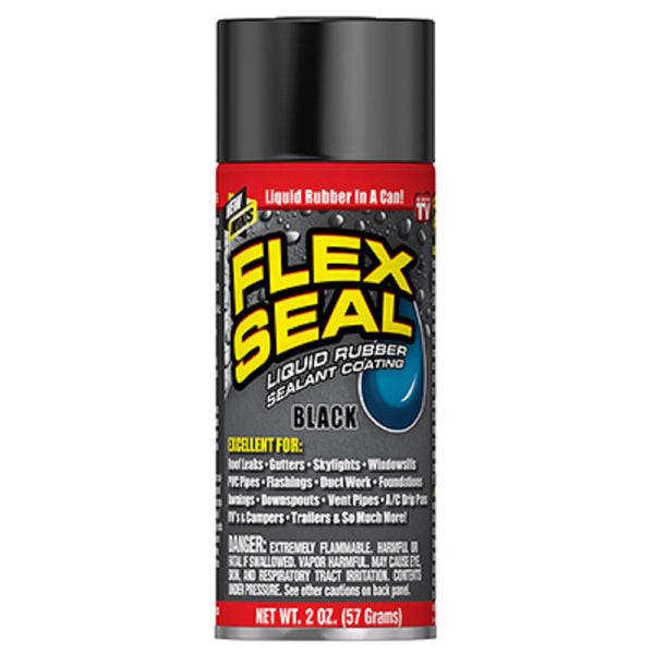 Flex Seal FSBLKMINI As Seen On TV Liquid Rubber Sealant Coating, Black, 2 OZ